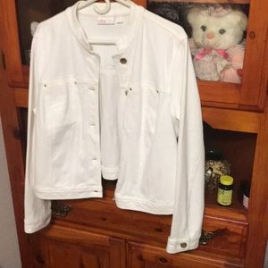 White denim jacket